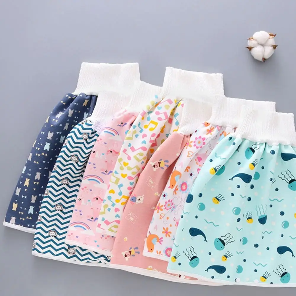 Waterproof Baby Diaper Waterproof Pant Leak Proof Infant Washable Cloth Diapers Breathable Diaper Cotton Diaper Skirt