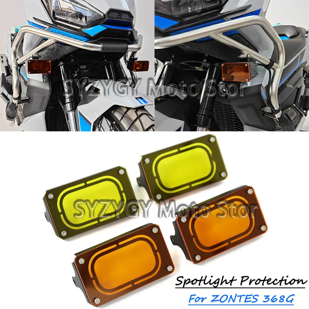 

For Zontes 368G 368g Motorcycle Accessories Spotlight Protection Cover
