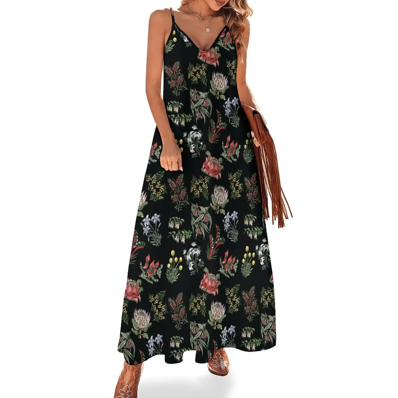 

Native Flower Lino Print Sleeveless Dress Women's summer dresses dresses for womens 2025 women formal occasion dresses Dress