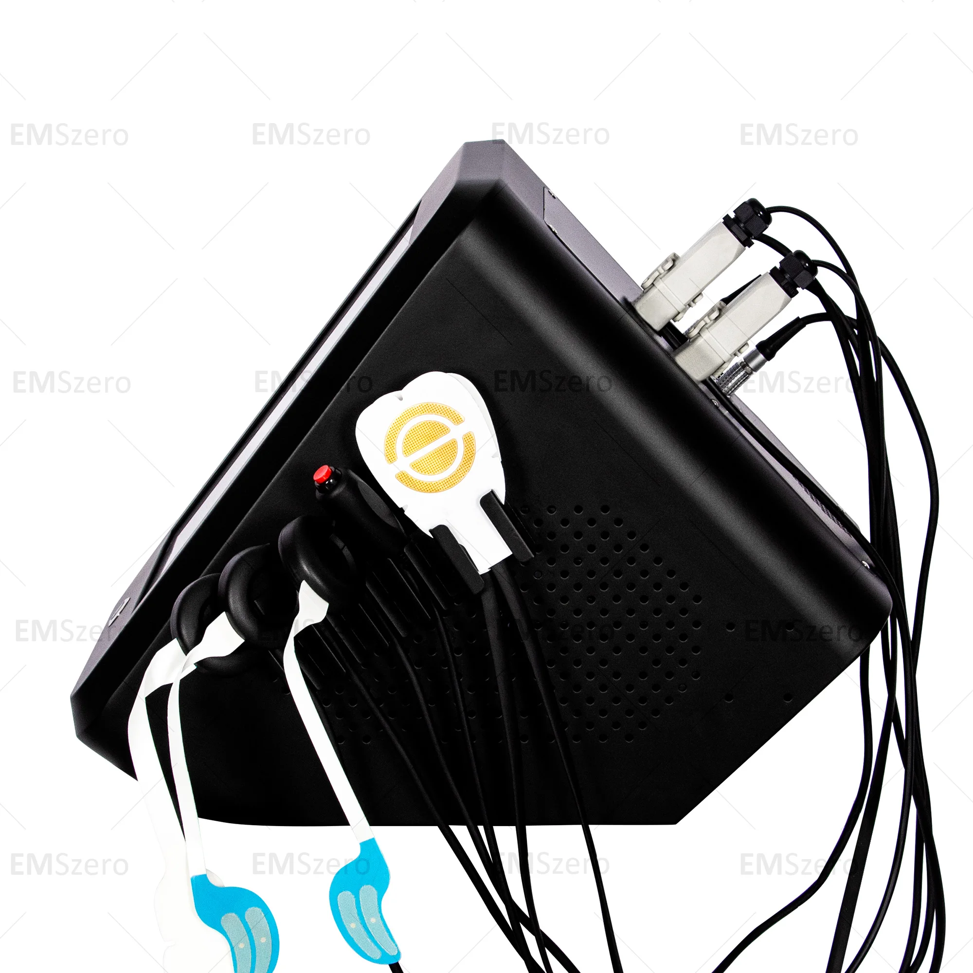 EMSzero-Lifting Facial portátil, almohadillas de electrodos faciales RF, estimulación de estiramiento de la piel, máquina electromagnética de alta intensidad