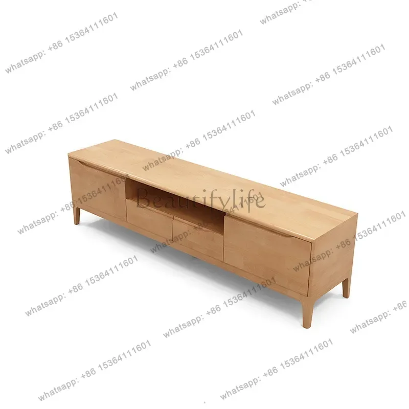 Factory Direct Nordic Solid Wood TV Stands Simple Drawer Storage Audio-visual TV Stands Living Room Chinese Style Furniture Taqu