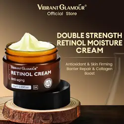 VIBRANT GLAMOUR Retinol Face Cream Anti-Aging Remove Wrinkle Firming Lifting Whitening Brightening Moisturizing Facial Skin Care