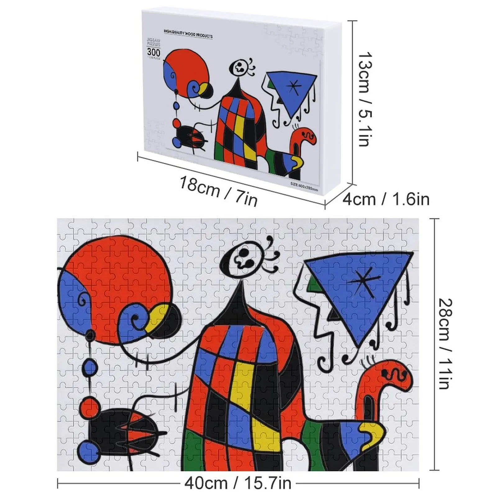Joan Miro Gemälde Puzzle Individualisiert für Kinder Anime Puzzle