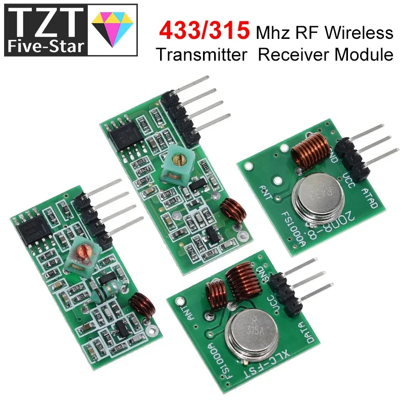 tzt-умная-электроника-433-МГц-стандартный-модуль-для-arduino-arm-mcu-wl-diy-315-МГц-433-МГц-беспроводной