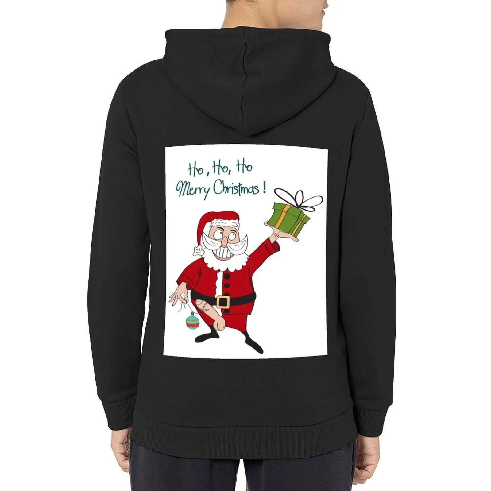 

crazy Santa with big balls Hoodie mens clothes clothes for men autumn new products korean clothes men's oversize hoodie