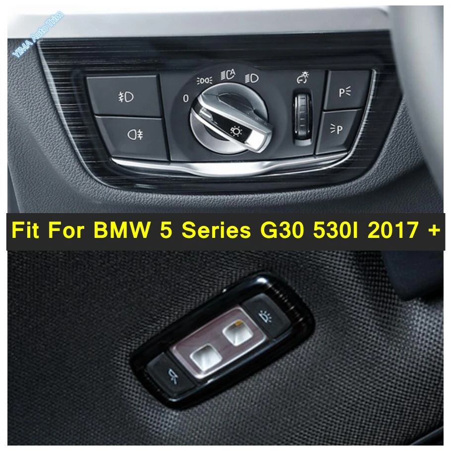 

Head Lamp Adjust Switch Button Control Garnish Molding Frame Reading Light Cover Trim For BMW 5 Series G30 525i 530i 2017 - 2021