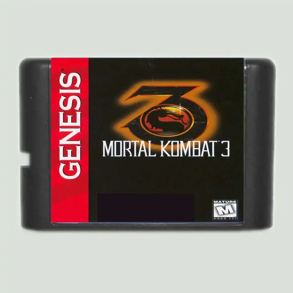 بطاقة ألعاب Mortal Kombat 3 Region Free 16Bit MD لمحرك Sega Mega لـ Genesis