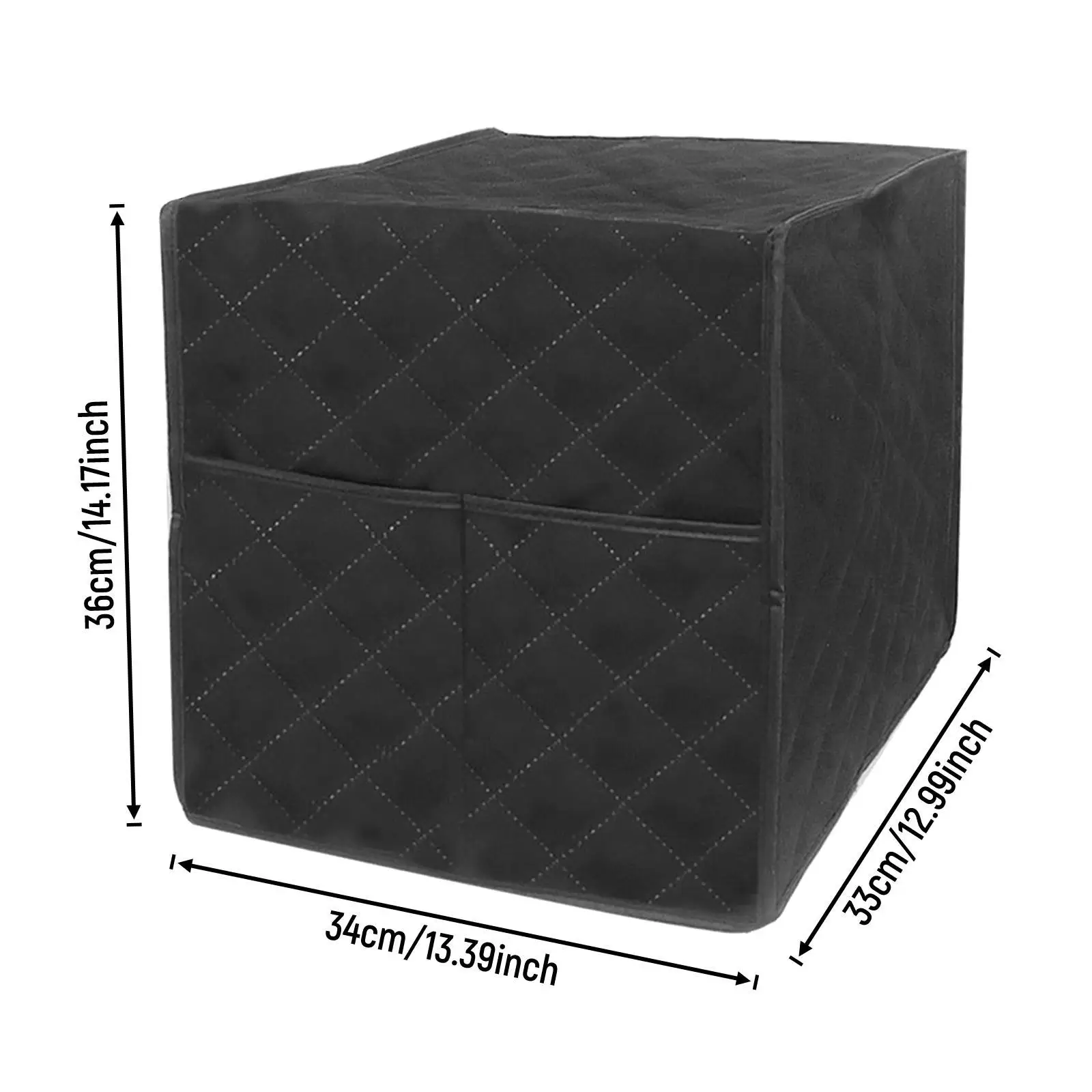 Capa para aparelho de cafeteira lavável com superfície de bolso de armazenamento