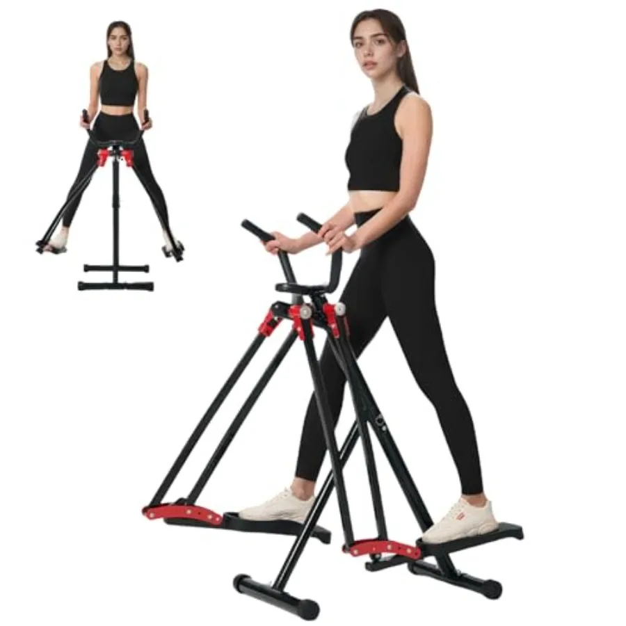 

Эллиптический тренажер Air Walker для кардиотренировок, складной кросс-тренажер-глайдер для дома, для небольших помещений, нагрузка до 350 фунтов