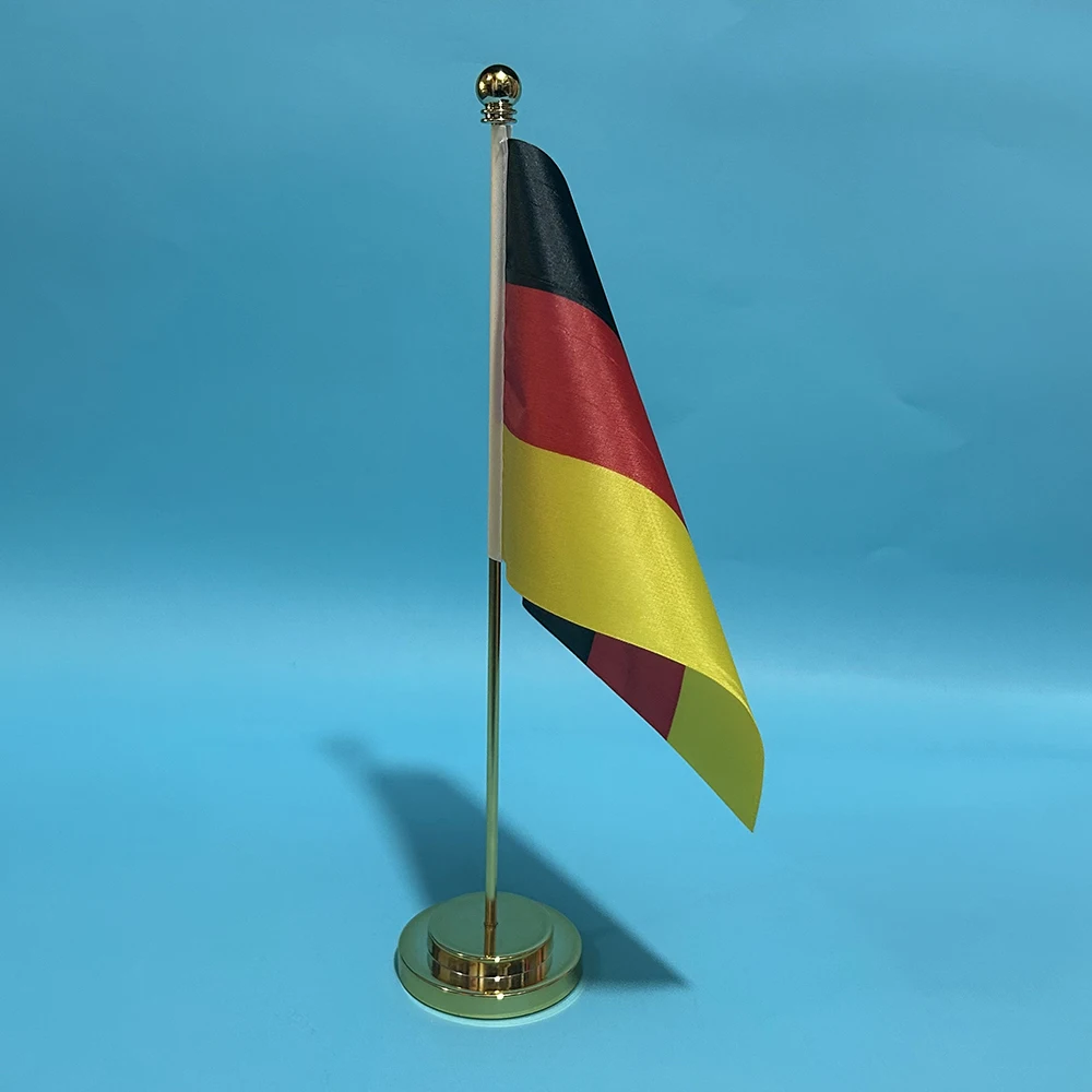 Office Desk Flag of Germany Flag 14x21cm Polyester Germany Table Decoration Banner Desk Ornaments Flags