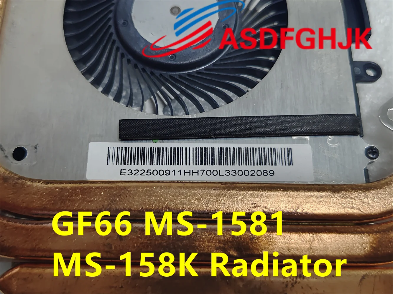 E original 322500911 Radiador HH7 para MSI Bravo 15 B5DD GF66 MS-1581 MS-158K Ventilador de refrigeração para laptop Radiador E 322500911 HH7