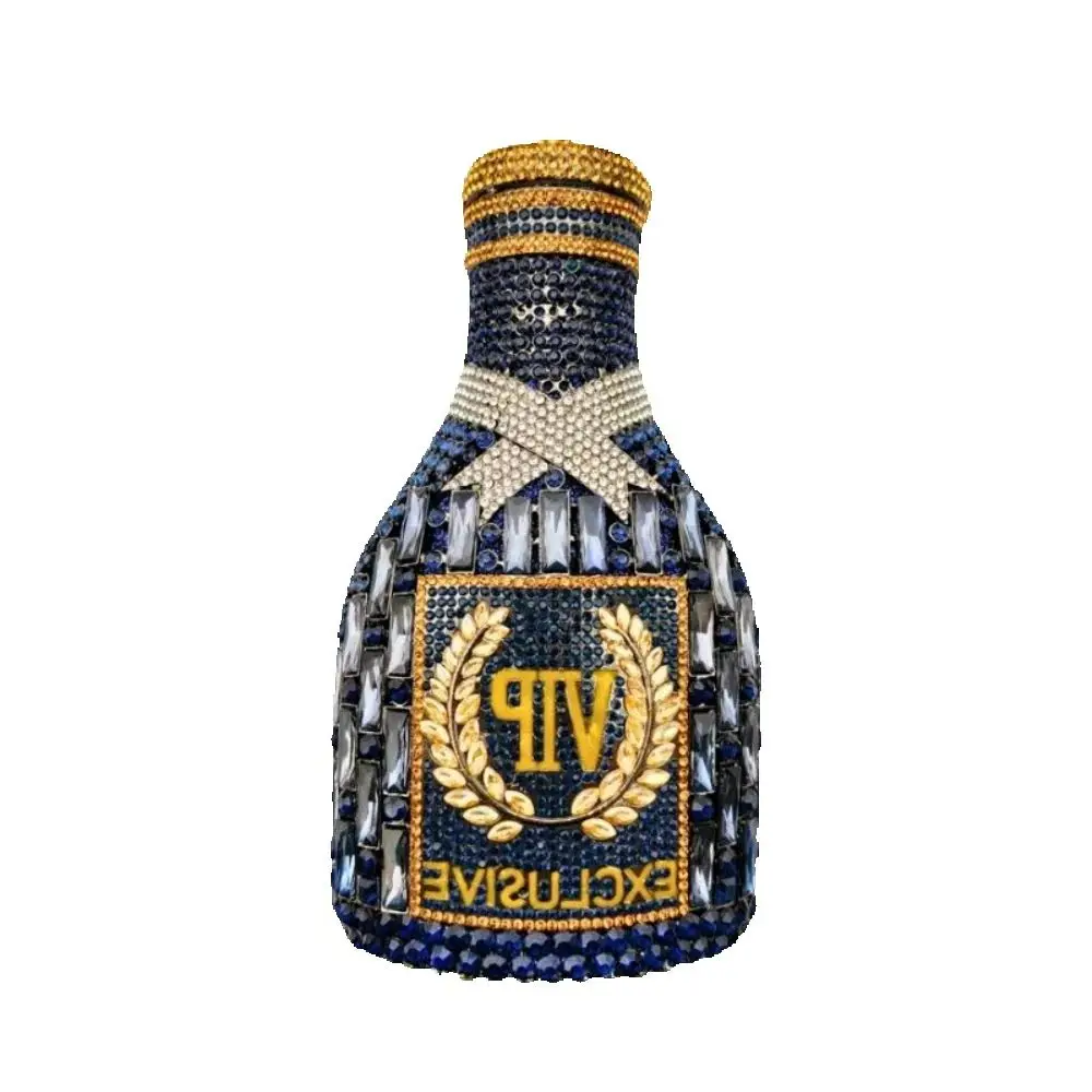 Champagne Bottle VIP Diamond Dinner Bag Diamond Clutch Handtasche Damen Bolsos De Lujo Mujer Marcas Famosas luxury designer bags