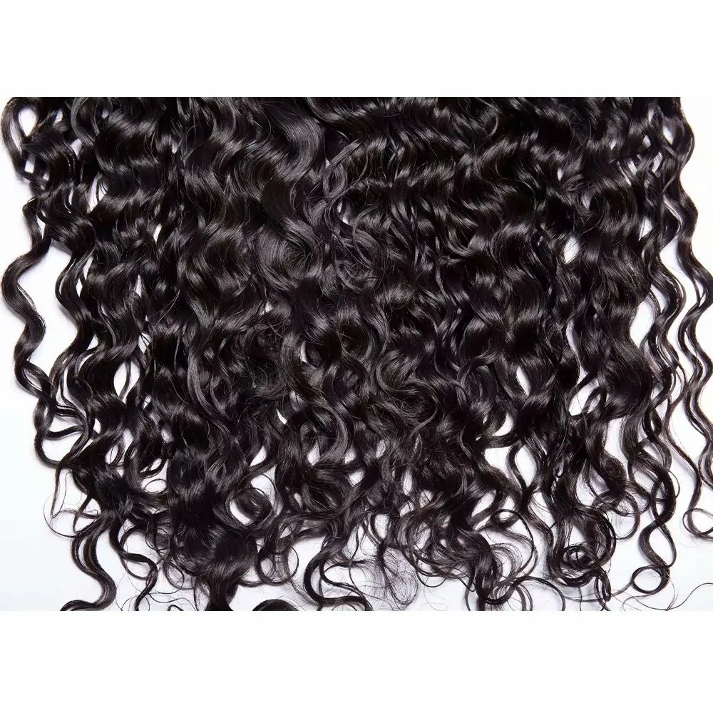 Mèches Péruviennes 100% Naturelles Ondulées, Cheveux Vierges, 12A, 13x4