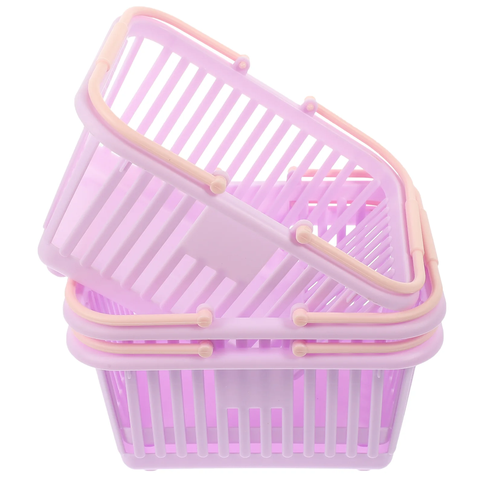 3 Pcs Storage Basket Bathroom Baskets for Organizing Plastic Shopping Boxes Shower Portable