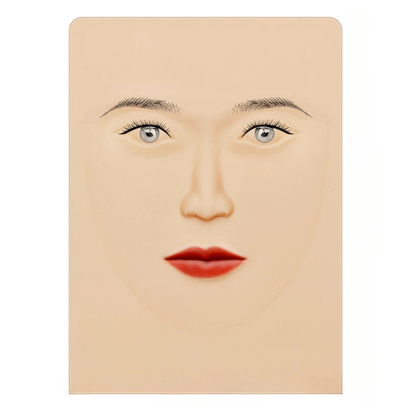 1Pcs Whole Face Tattoo Practice Skin Silicone Pad For Microblading Permanent Makeup Tattoo Supplies