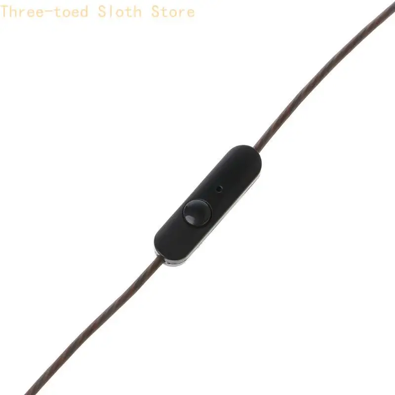 헤드폰 마이크 케이블 코드 3.5mm 인터페이스 명확한 사운드 오디오 코드 1.2M E74A