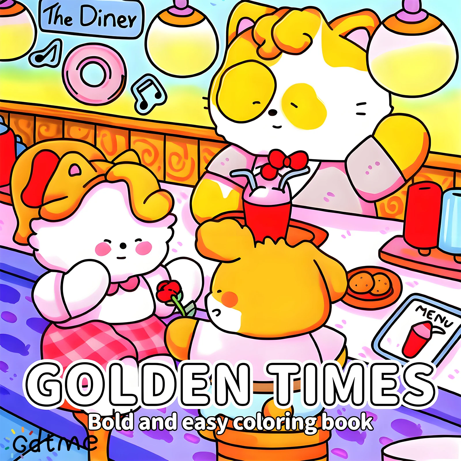 GOLDEN TIMES Coloring Book For Adults And Teens Featuring Cute Cozy Daily Activities For Relaxation (Cozy Spaces Coloring)