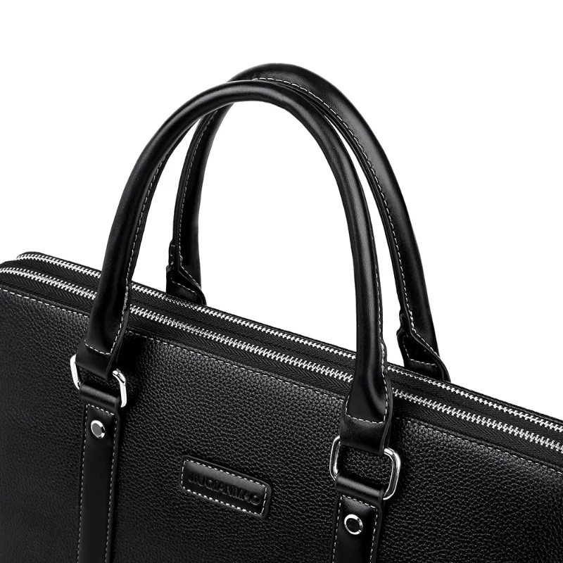 Men's Handbag Business Briefcase Leisure Bag Single Shoulder Diagonal Cross Bag Leather Texture Computer Bag
