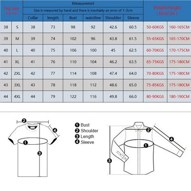 Men\'s Oxford Long Sleeve Casual Shirts Soft Cotton Striped Jeans Blue Fashion Business Smart Dress Shirts Clothing Asian Size