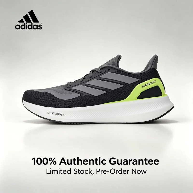 Adidas PUREBOOST 5 Men's and Women's Low-Top Comfortable and Durable Running Shoes JH6445