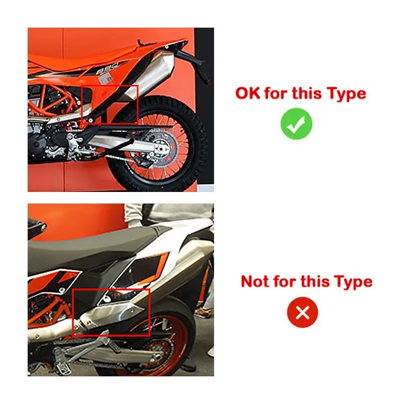 Motorcycle Exhaust Muffler Header Pipe Titanium Alloy Front Link Tube Modified Slip On For Duke 690 Enduro R 690 SMC R 2019-2024