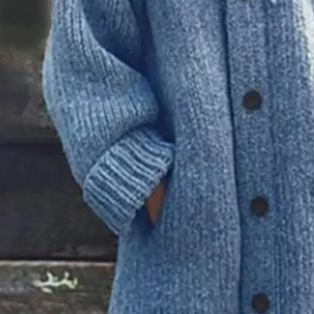 

Женский свитер, пальто с капюшоном и шнурком, с длинным рукавом, однобортное вязаное пальто, однотонное осеннее вязаное пальто средней длины