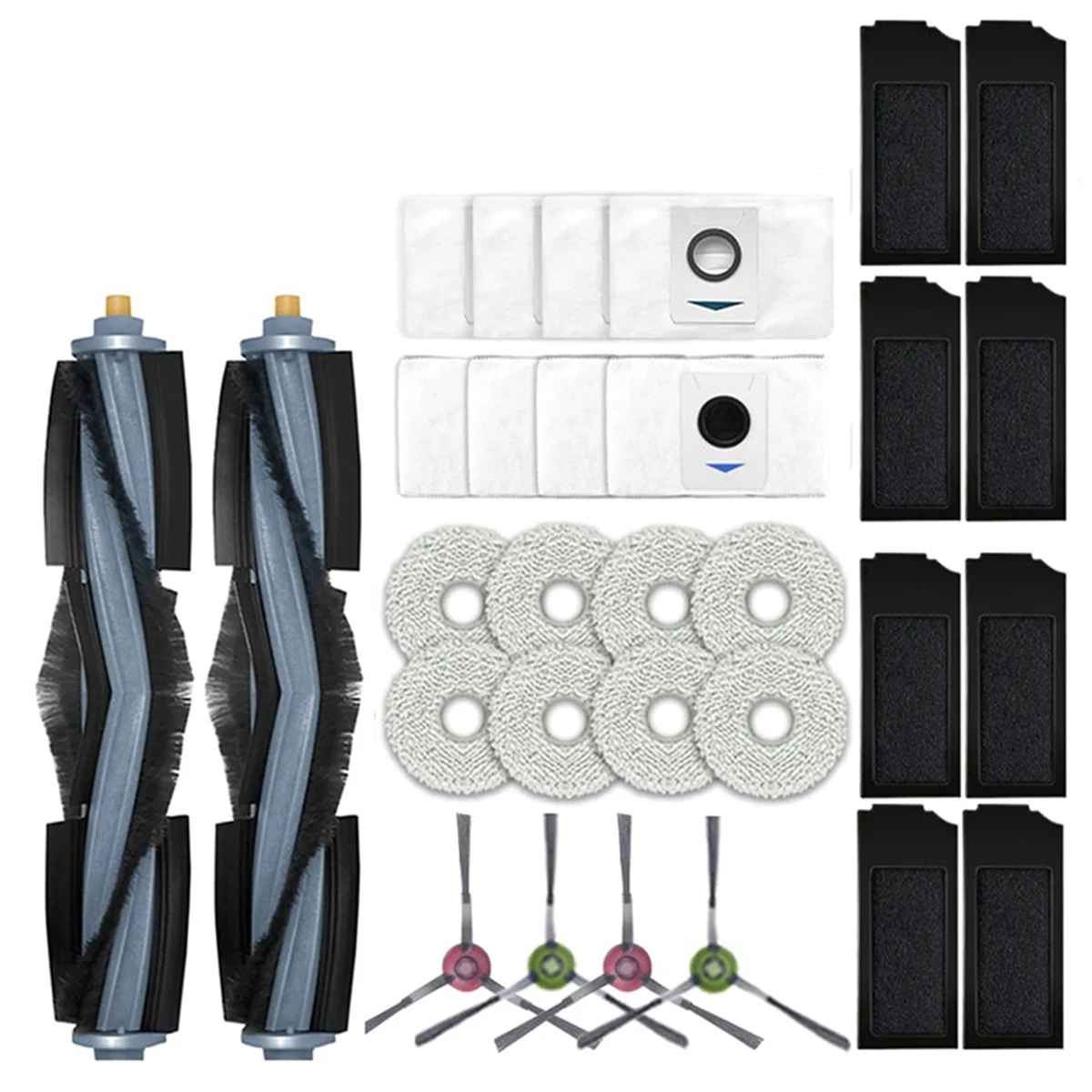 

Запасные части для пылесоса Ecovacs X1S PRO Deebot, основная боковая щетка, фильтр НЕРА, насадка на швабру, пыль