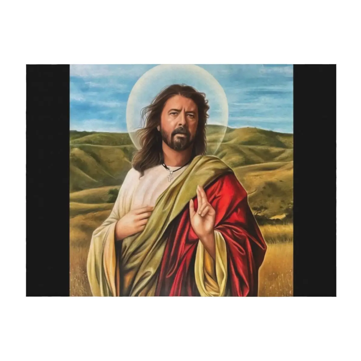 

The God World Throw Blanket Retros Beach sofa bed christmas decoration Blankets