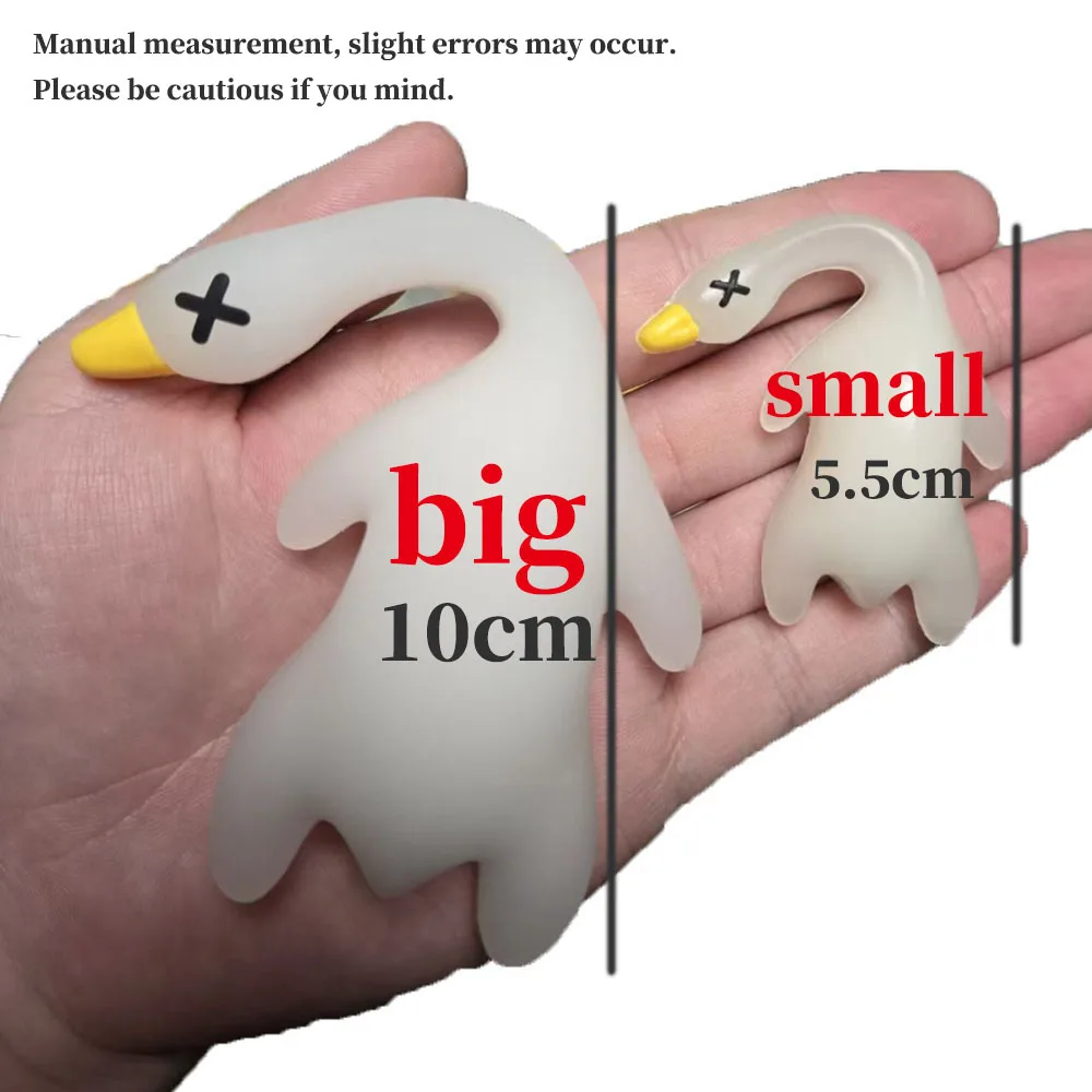 Summer Big Color-Changing Roast Duck Funny Goose Pendants With Rope,UV Sensor,Creative Keychain Pendant Bag Decoration Cute Toy