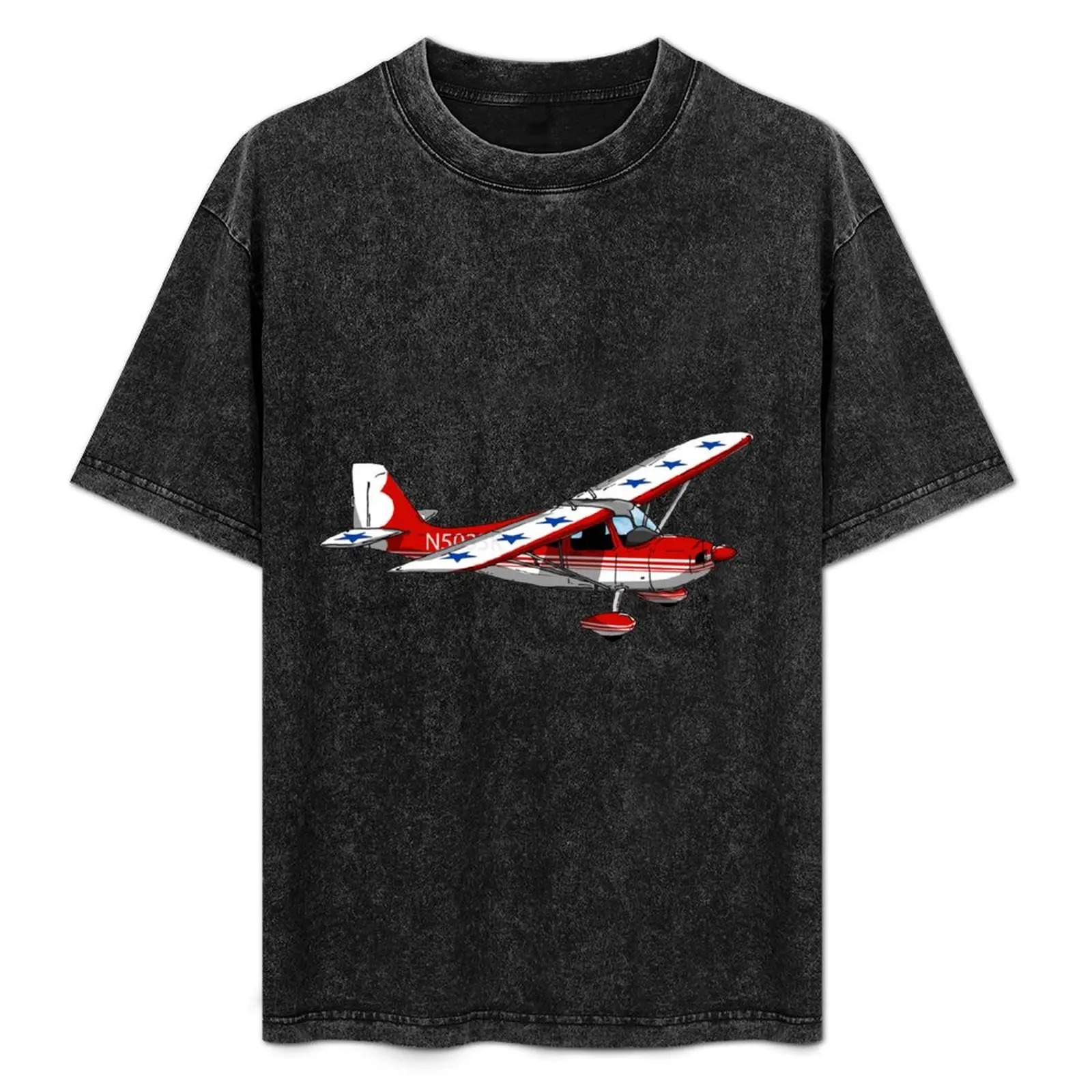 

Citabria w stars N5033K T-Shirt Plus Size Solid Color T-Shirt