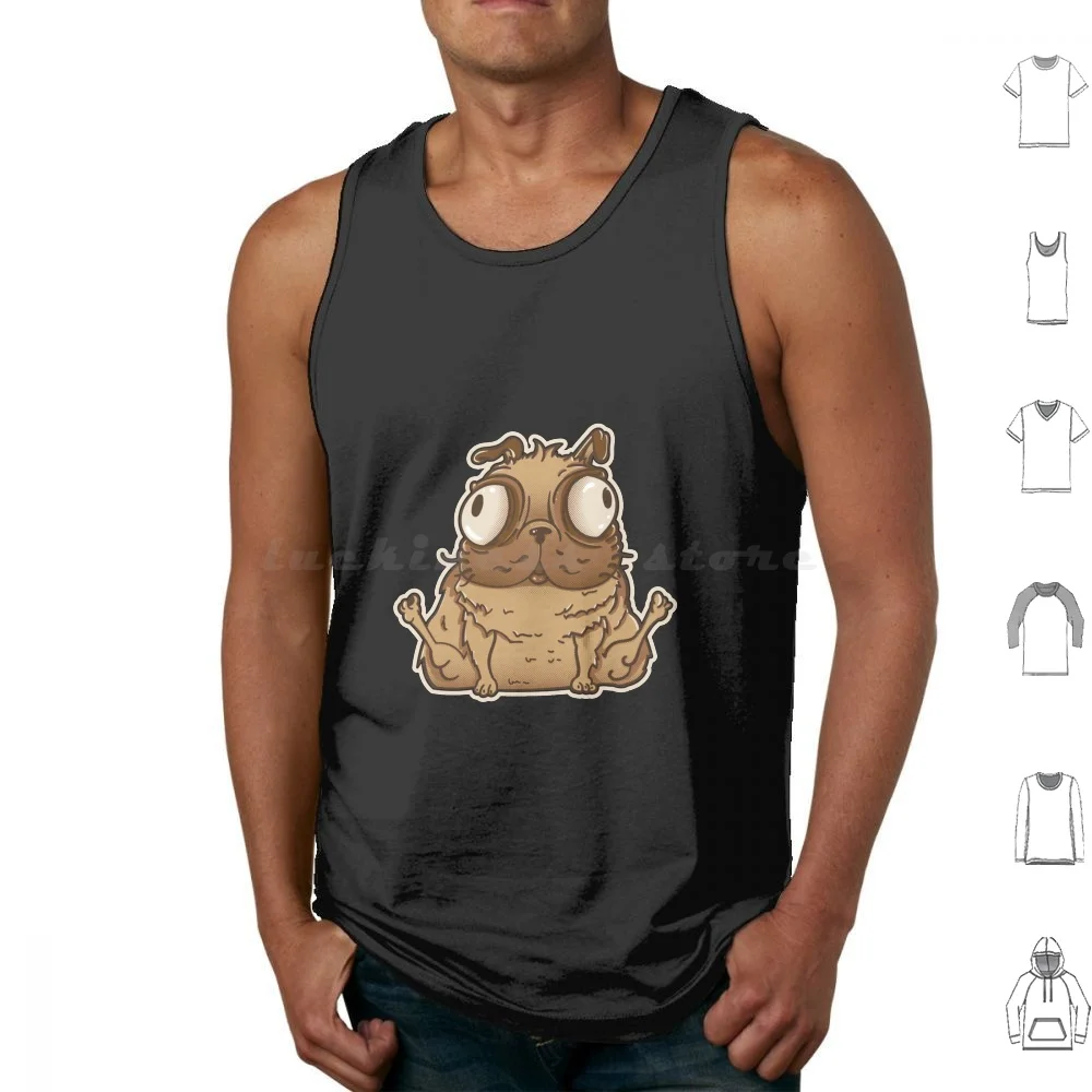 Dog ? Pig ? Toast! Tank Tops Print Cotton Dog Pig Toast Pug Funny Feastwood Landing Field