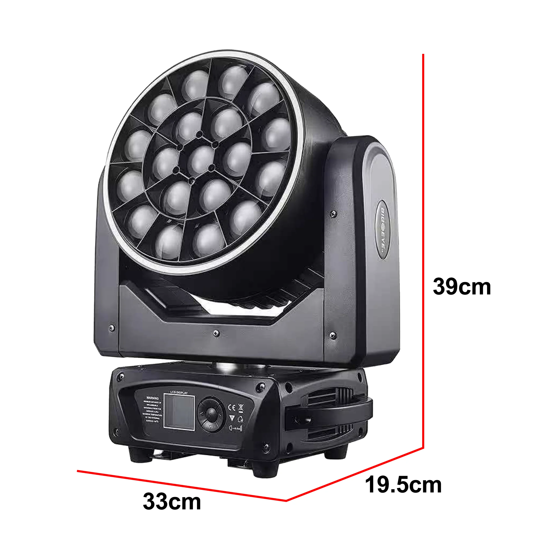 19x40w LED RGBW Beam Bee eye Moving head light with ring Wash effect DMX for DJ Disco party bar club wedding stage light