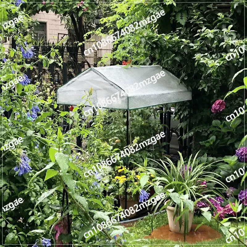 

Simple Rain Shelter for Balcony Garden - Small Flower Room Cover for Succulent Plants Protection Rack