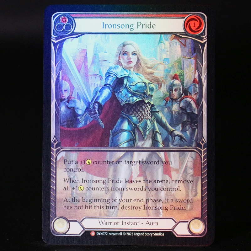 เนื้อและเลือดฟอยล์ Proxy การ์ดความบันเทิงเกม FAB lronsong Pridelander Stormbind Mordred Tide คอลเลกชันการ์ดของขวัญ