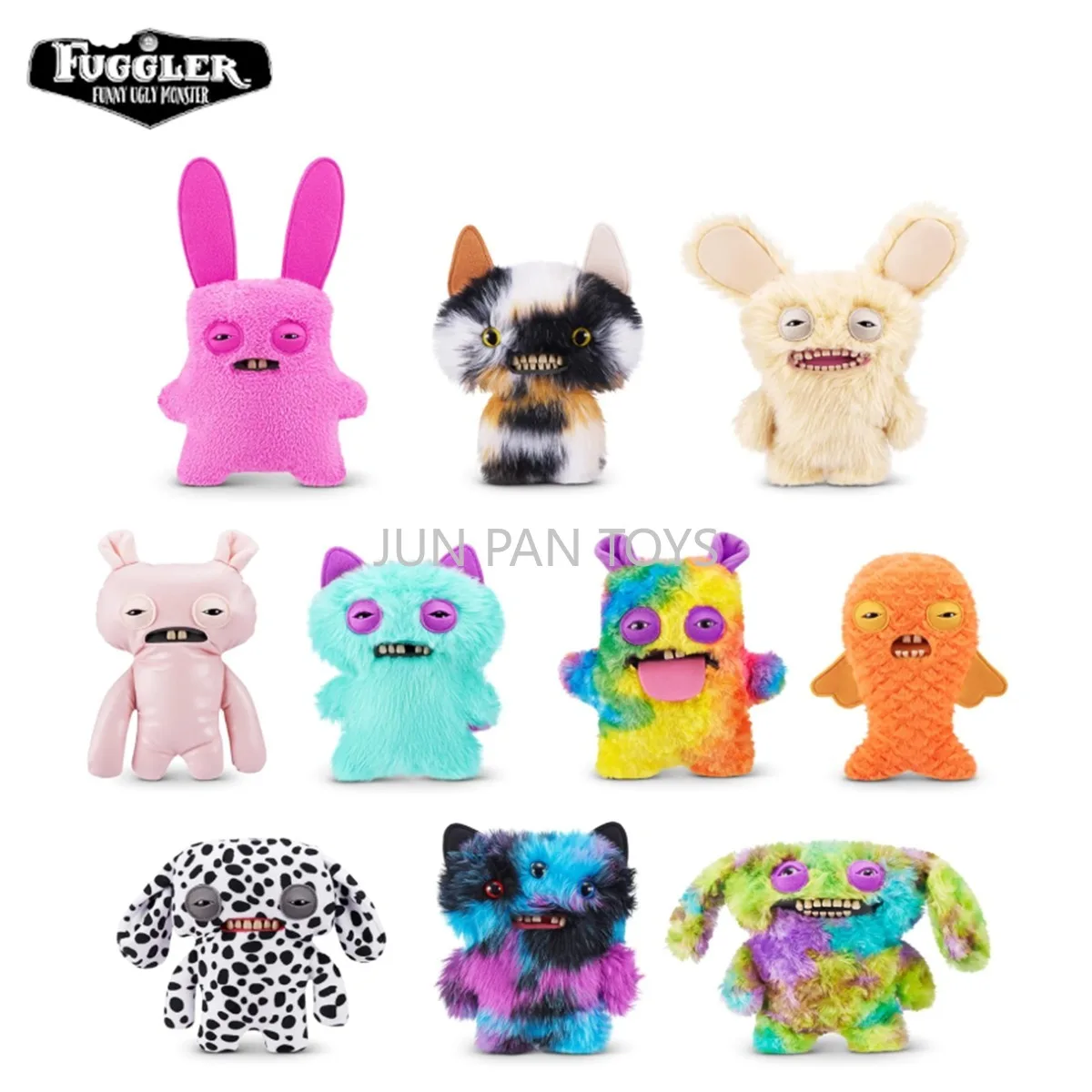 Original Spin Master Fuggler Teeth Monster Butt Ugly Pets Funny Soft Plush Doll Collectible Figure Children Toys Christmas Gift