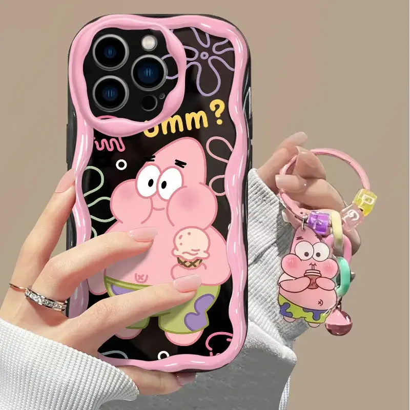 SpongeBobs Hanger Telefoon Case Voor Samsung Galaxy A55 5G A15 A54 A16 A35 A24 A14 A25 S25 S24 Ultra S22 S21 Plus S20 S23 FE Gevallen