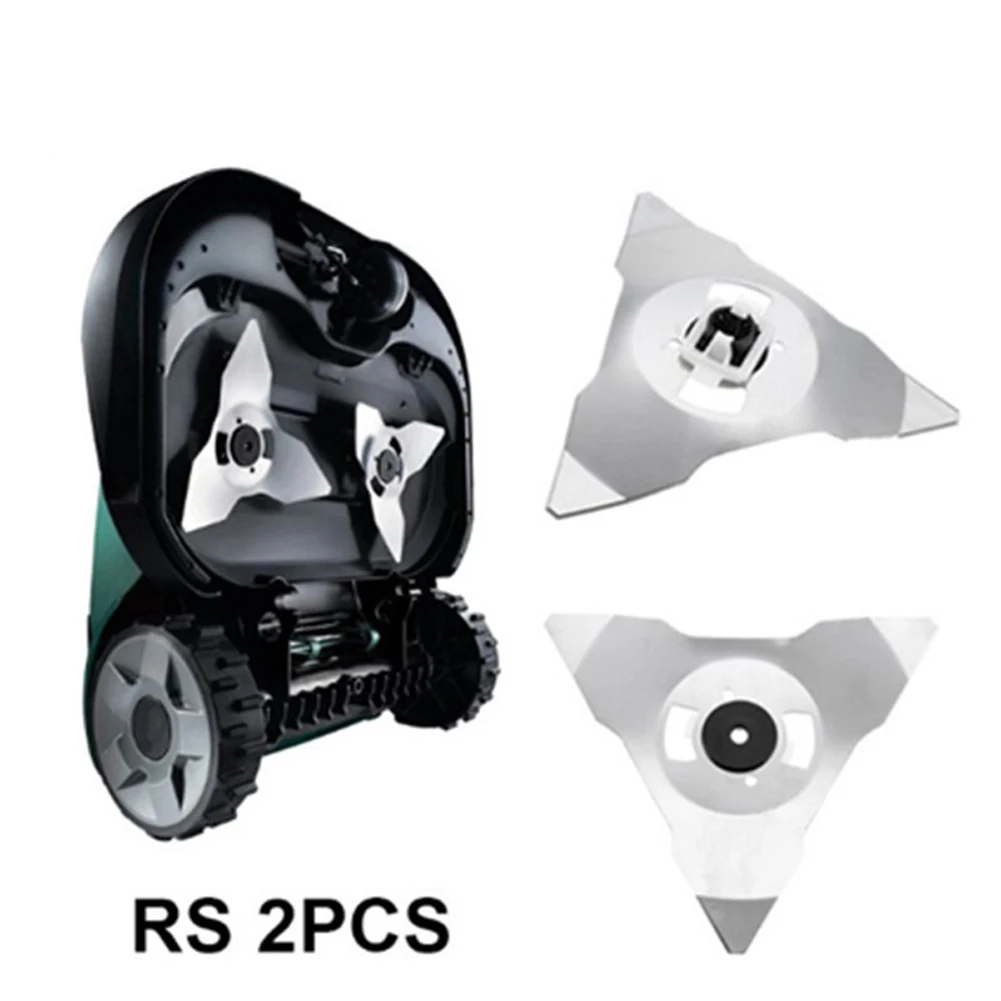 2 шт., детали автоматического движущегося робота, автоматическая газонокосилка, садовые инструменты, часть из нержавеющей стали для робота Robomow RC312 RS635