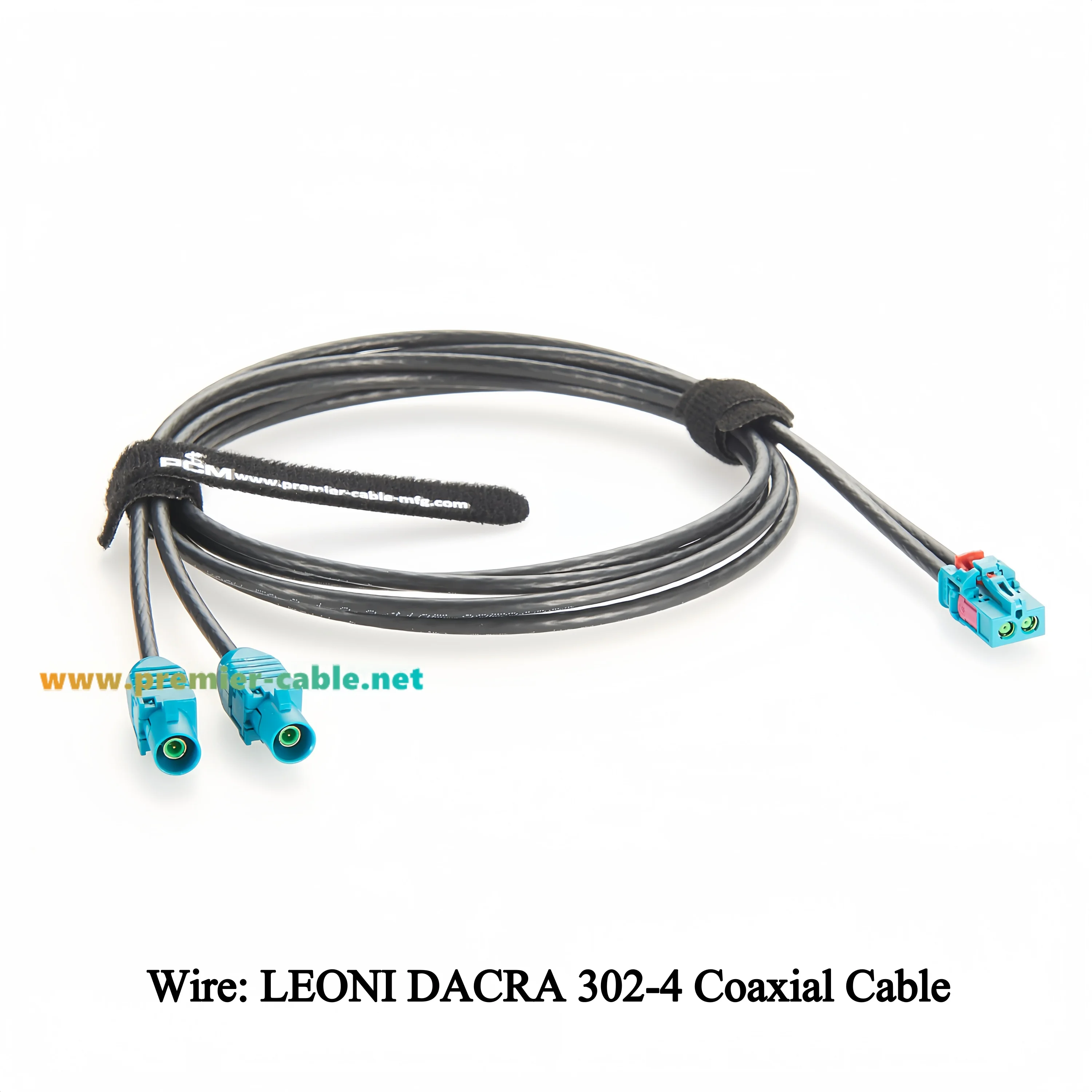 2-In-1 TE MATE-AX Mini FAKRA Z Female to Fakra Male Extension Cable Dual Cavity 2-2306868-9 to 2-2326914-0 Automotive RF Coaxial
