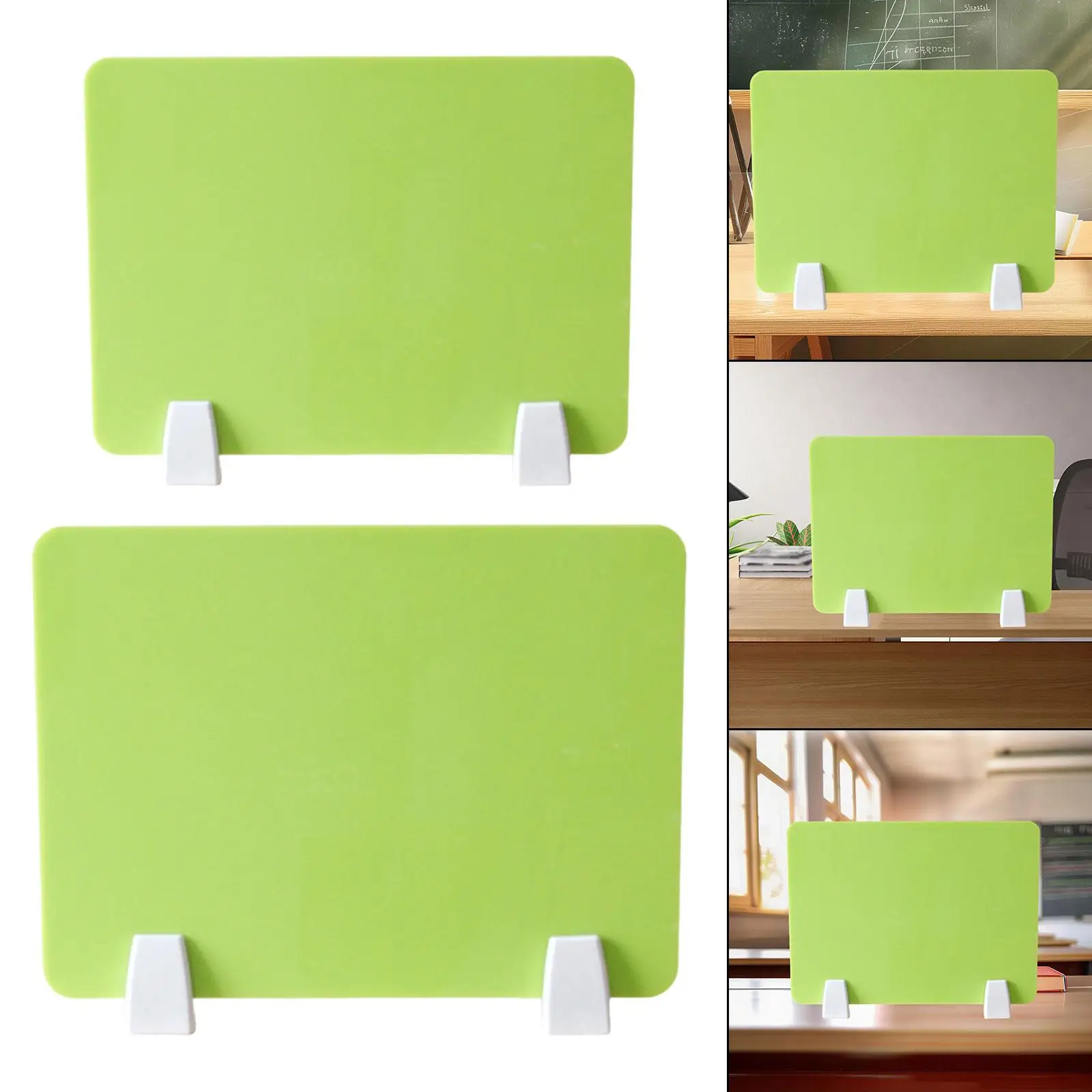 

Desktop Partition Board Desk Divider Clamp on Privacy Multiuse Divider Panel Tabletop Screen for Countertop Study Test