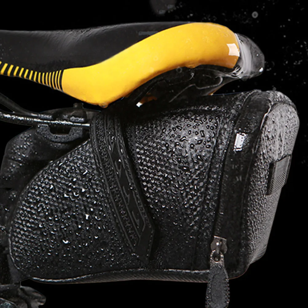 

Bicycle Tail Bag Large Capacity Waterproof Durable TPU Bike Backseat Riding Pouch Reflective Holds Necessities Suspend Lamp Mesh