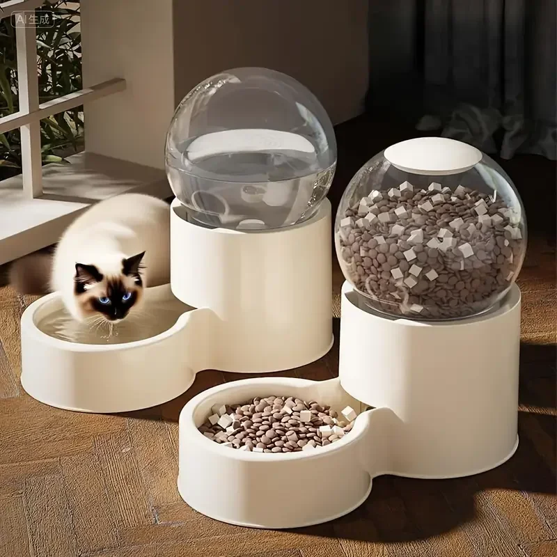 

2026 New Automatic Pet Dog Cat Bowl Food Water Feeder Container for Cats Dogs Drinking Pet Articles for Small Medium-size Dogs