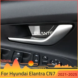 for Hyundai Elantra Avante i30 2021 2022 2023 CN7 Car Interior Door Bowl Handle Cover Trim Stickers Garnish Accessories