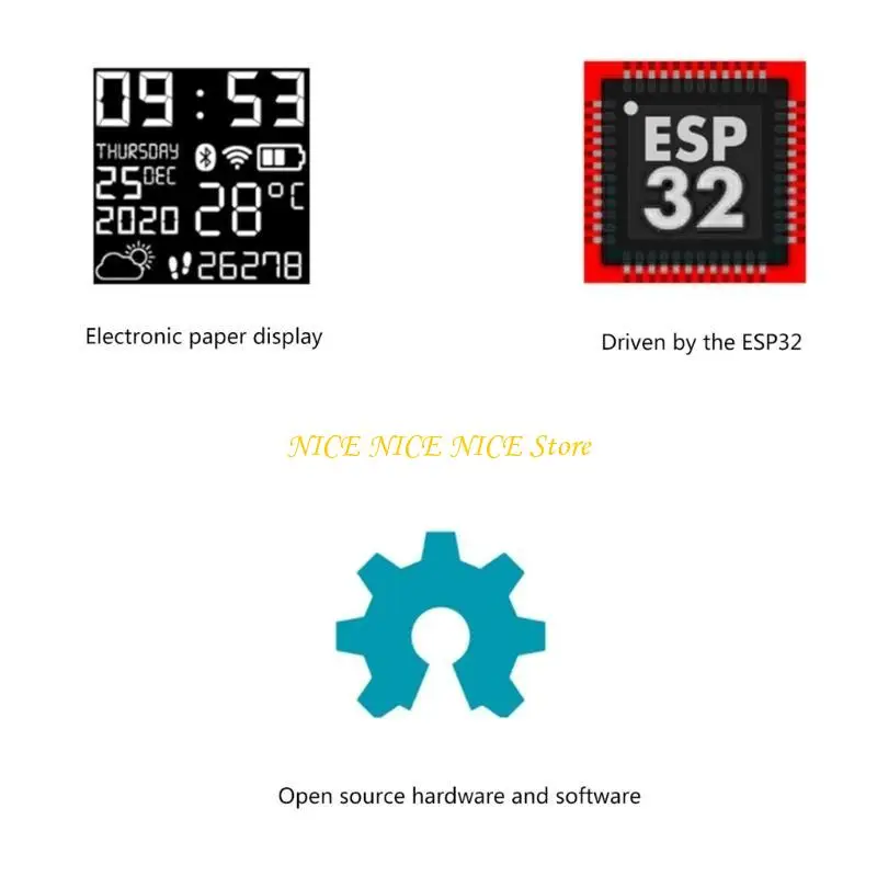 Watchy 2.0 Smartwatch Electronic Watch 1.54 "شاشة