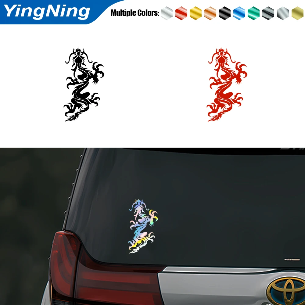 

Car Reflective Rear Window Sticker Creative Fashion Dragon Pattern Car Decal Sticker Auto Bumper Funny Vinyl Decal Accessories
