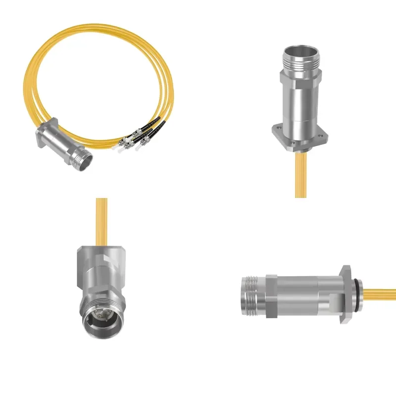 Underwater Fiber Optic Cable PLB04SM1000STOF01 Single Mode/Multi-mode Fiber Optic Stainless Steel Shell With Ceramic Contact