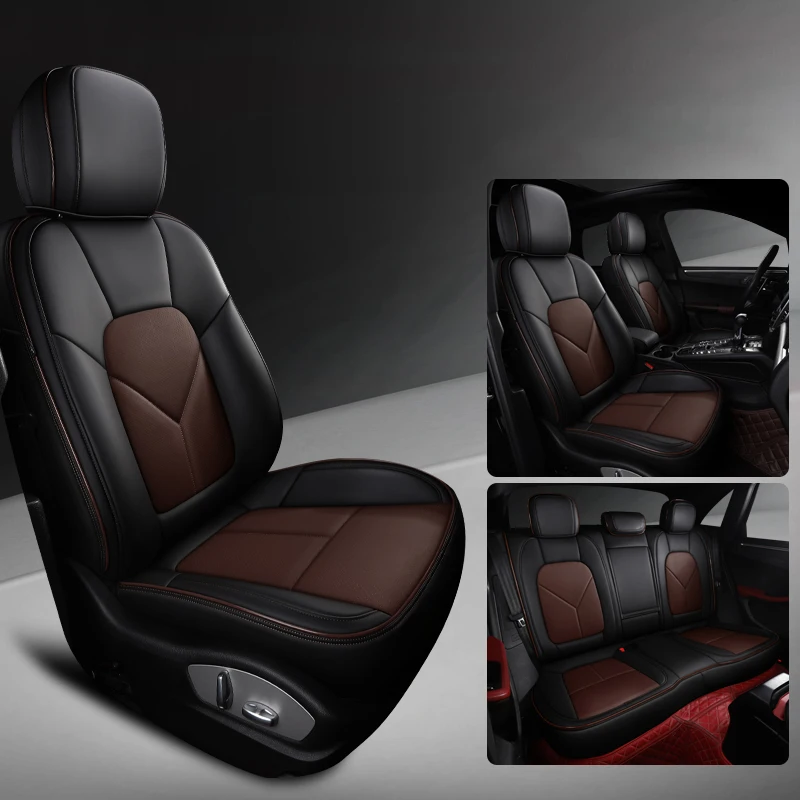 Custom Car Seat Cover For Changan UniT UniV UniK Cs35 Cs75 Plus Cx70 Nappa PU Leather Waterproof Luxury Gifts Auto Accessories
