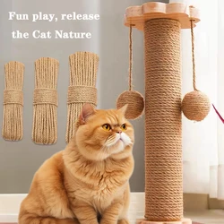 10/20/30/50m Natural Sisal Rope Cat Scratcher Rope Tree Scratching DIY Toy Paw Claw Furniture Protector Scratching Post