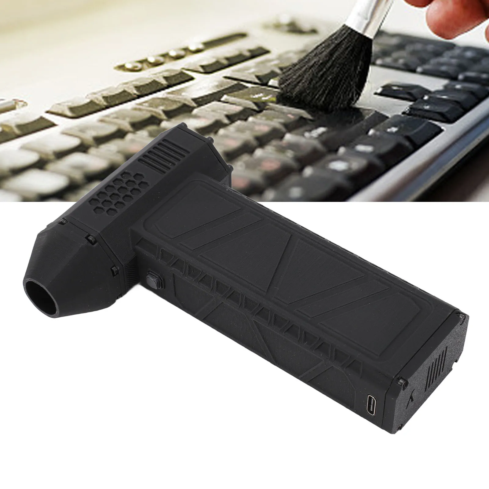 

Портативный струйный вентилятор 300000 Электрическая струйная тряпка об/мин, термостойкая скорость, регулируемая скорость, тип C, быстрая зарядка для автомобиля