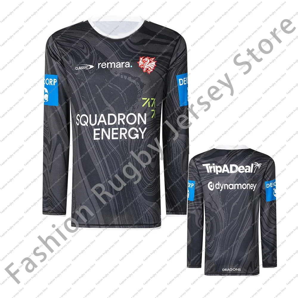 

Home Rugby Jersey Clothes Men Children T Shirt Team Sportswear Boys Teenager Adults Top Classic Dragons 2025 Men Training Tee