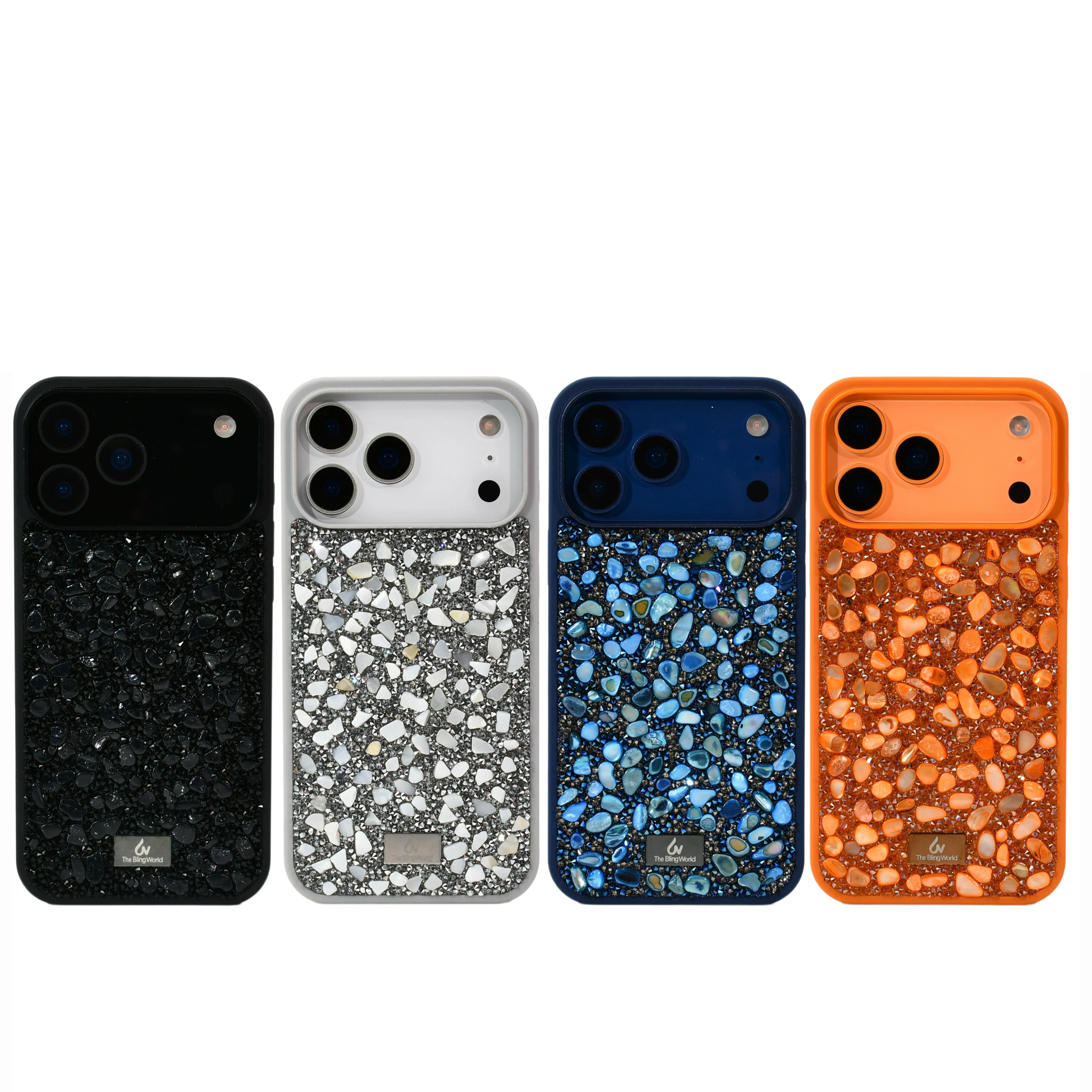 3D Stone Diamond Phone Case For Iphone 18 17 Air 16 Pro 15 14 Creative Personalized Rhinestone Glitter Crystal Shockproof Cover